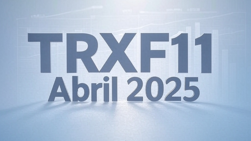 O que aconteceu com o TRXF11 em Abril 2025
